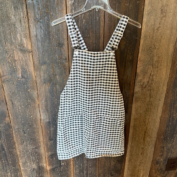 Topshop MOTO gingham pinafore dress - Picture 3 of 6